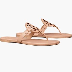 NWT Tory Burch Miller Sandals in the color Makeup